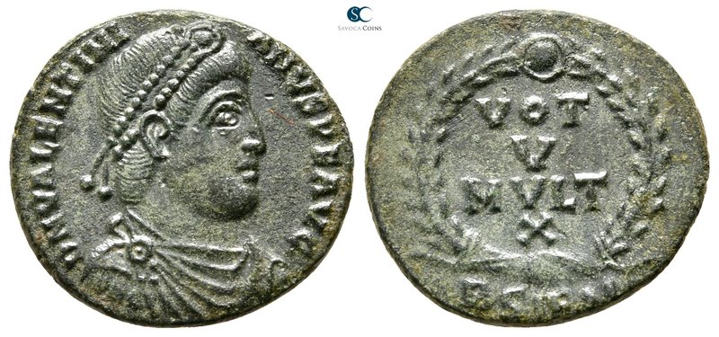 Valentinian I AD 364-375. Sirmium
Follis Æ

18mm., 2,74g.



very fine