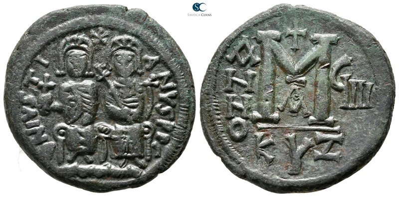 Justin II and Sophia AD 565-578. Cyzicus
Follis Æ

28mm., 12,05g.



very...