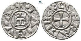 Republic  AD 1139-1339. Genova. Denaro AR
