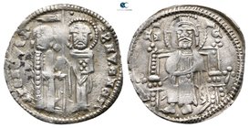 Stefan Uros II Milutin AD 1282-1321. Imitative issue. Dinar AR