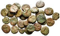 Lot of ca. 30 greek bronze coins / SOLD AS SEEN, NO RETURN!fine