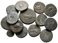 Lot of ca. 14 greek bronze coins / SOLD AS SEEN, NO RETURN!very fine