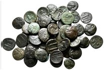 Lot of ca. 46 greek bronze coins / SOLD AS SEEN, NO RETURN!very fine