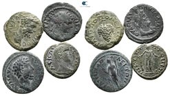 Lot of ca. 4 roman provincial bronze coins / SOLD AS SEEN, NO RETURN!very fine
