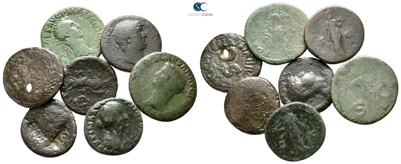 Lot of ca. 7 roman bronze coins / SOLD AS SEEN, NO RETURN!

nearly very fine