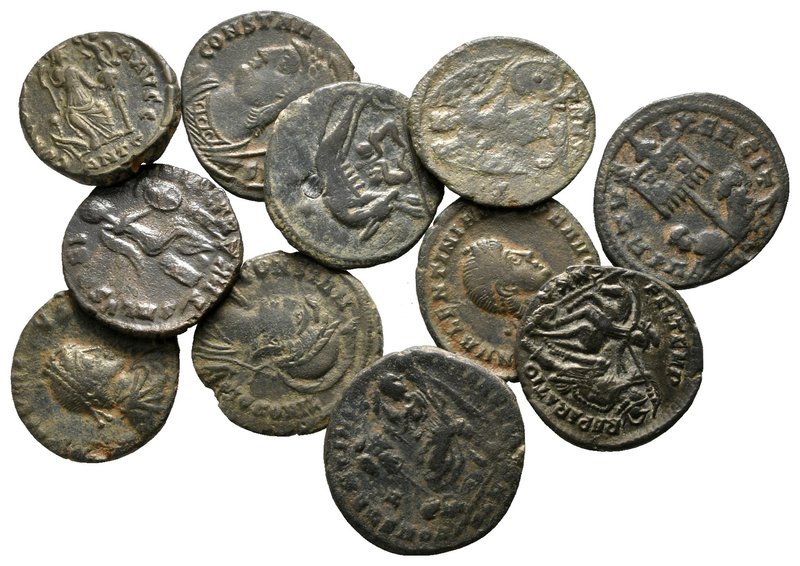 Lot of ca. 11 roman bronze coins / SOLD AS SEEN, NO RETURN!

very fine