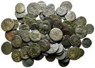 Lot of ca. 80 late roman bronze coins / SOLD AS SEEN, NO RETURN!fine
