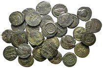 Lot of ca. 30 late roman bronze coins / SOLD AS SEEN, NO RETURN!very fine
