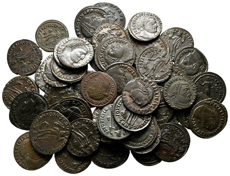 Lot of ca. 50 late roman bronze coins / SOLD AS SEEN, NO RETURN!

very fine