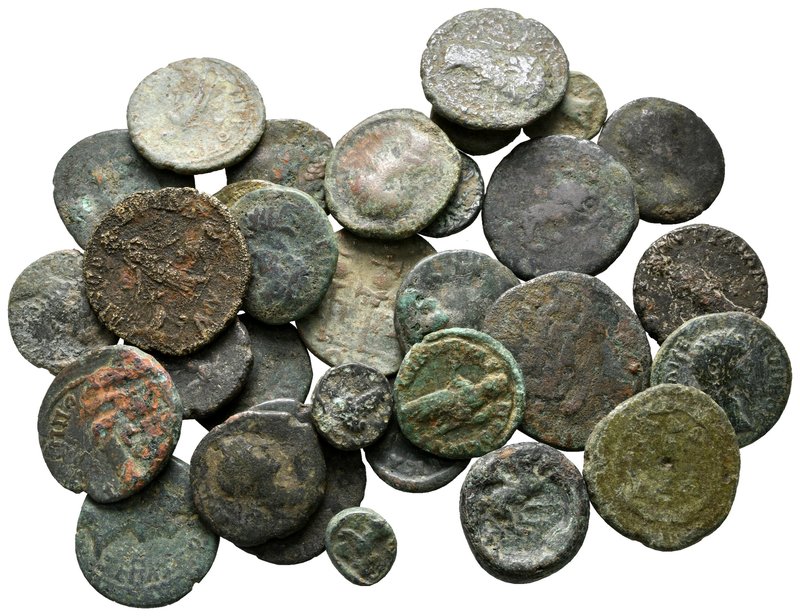 Lot of ca. 31 ancient bronze coins / SOLD AS SEEN, NO RETURN!

nearly very fin...