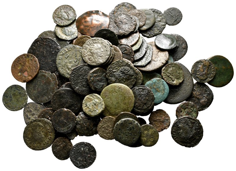 Lot of ca. 97 ancient bronze coins / SOLD AS SEEN, NO RETURN!

nearly very fin...