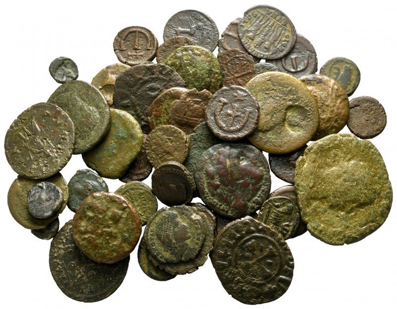 Lot of ca. 50 ancient bronze coins / SOLD AS SEEN, NO RETURN! 

nearly very fi...