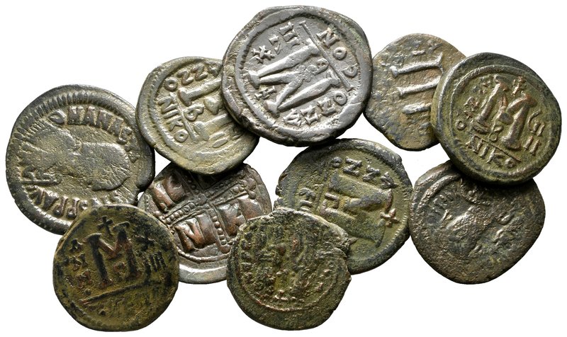 Lot of ca. 10 byzantine bronze coins / SOLD AS SEEN, NO RETURN!

very fine