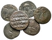 Lot of ca. 6 byzantine bronze coins / SOLD AS SEEN, NO RETURN!very fine