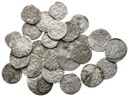 Lot of ca. 30 medieval silver coins / SOLD AS SEEN, NO RETURN!very fine