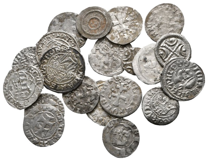 Lot of ca. 20 medieval silver coins / SOLD AS SEEN, NO RETURN!

very fine