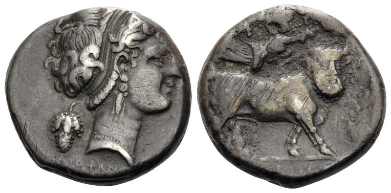 CAMPANIA. Neapolis. Circa 320-300 BC. Didrachm or nomos (Silver, 19 mm, 7.42 g, ...