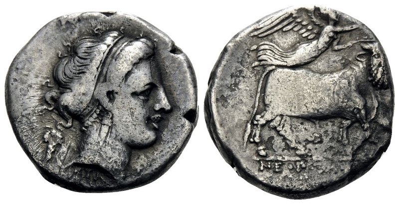 CAMPANIA. Neapolis. Circa 320-300 BC. Didrachm or nomos (Silver, 20 mm, 7.18 g, ...