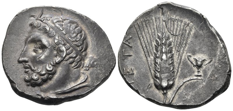 LUCANIA. Metapontum. Circa 290-280 BC. Didrachm or nomos (Silver, 22.5 mm, 7.90 ...