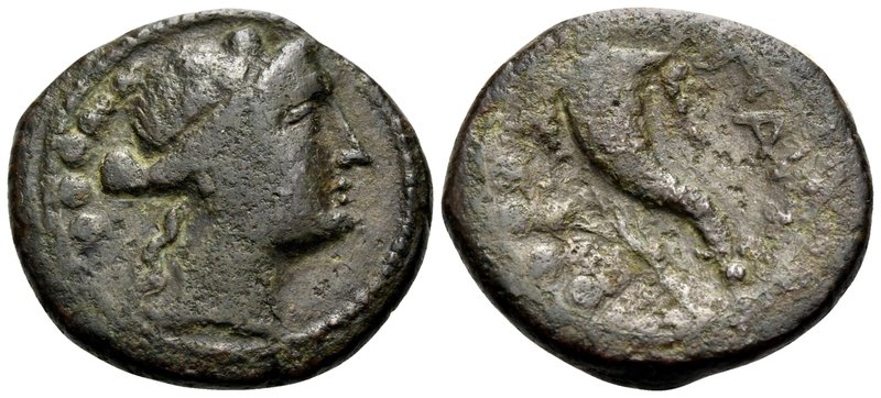 LUCANIA. Paestum (Poseidonia). period of the Second Punic War, 218-201 BC. Trien...