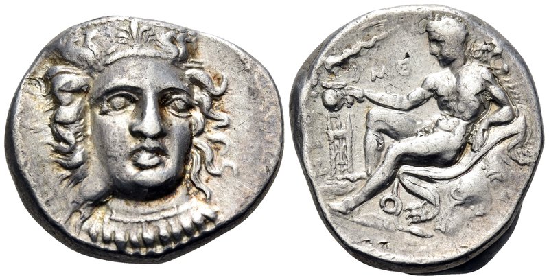 BRUTTIUM. Kroton. Circa 400-325 BC. Didrachm or nomos (Silver, 20 mm, 7.85 g, 3 ...