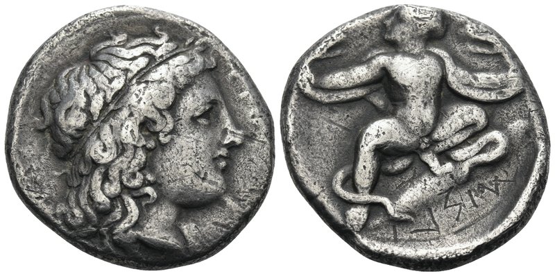 BRUTTIUM. Kroton. Circa 400-325 BC. Stater (Silver, 20 mm, 7.49 g, 2 h), c. 340s...