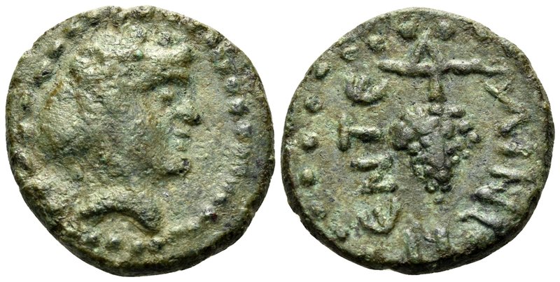 SICILY. Entella. Roman rule, circa 263-36 BC. (Bronze), c. 125-75 BC. Head of yo...