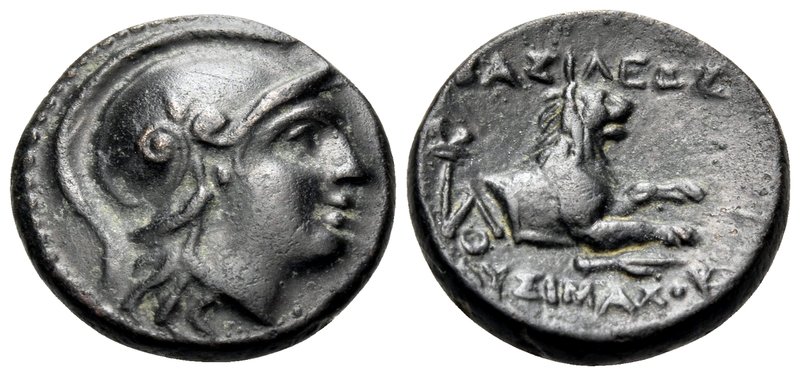 KINGS OF THRACE. Lysimachos, 305-281 BC. (Bronze, 13.5 mm, 2.56 g, 1 h), Lysimac...