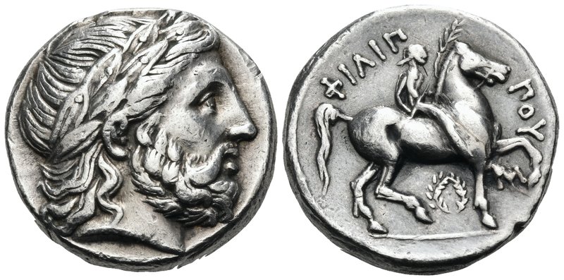 KINGS OF MACEDON. Philip II, 359-336 BC. Tetradrachm (Silver, 23 mm, 14.33 g, 9 ...