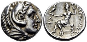 KINGS OF MACEDON. Alexander III ‘the Great’, 336-323 BC. Tetradrachm (Silver, 25 mm, 17.08 g, 2 h), struck under Audoleon, Astibus (?) in Paeonia or D...