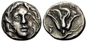 KINGS OF MACEDON. Perseus, 179-168 BC. Drachm (Silver, 14.5 mm, 2.34 g, 4 h), Pseudo-Rhodian type, struck for the mercenaries of Perseus during the th...