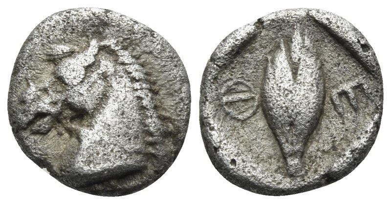 THESSALY, Thessalian League. Circa 470s-460s BC. Obol (Silver, 9.5 mm, 0.85 g, 5...