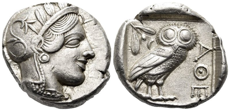 ATTICA. Athens. Circa 449-404 BC. Tetradrachm (Silver, 24 mm, 17.20 g, 10 h), c....