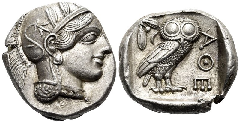 ATTICA. Athens. Circa 449-404 BC. Tetradrachm (Silver, 25 mm, 17.19 g, 10 h), c....