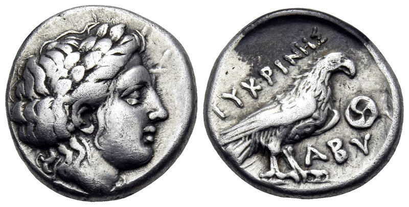 TROAS. Abydos. Circa 375-350 BC. Drachm (Silver, 14.5 mm, 3.52 g, 2 h), Eukrines...