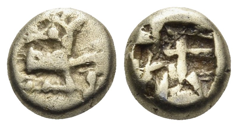 IONIA. Ephesos. Phanes, circa 625-600 BC. Hemihekte or 1/12 Stater (Electrum, 6 ...