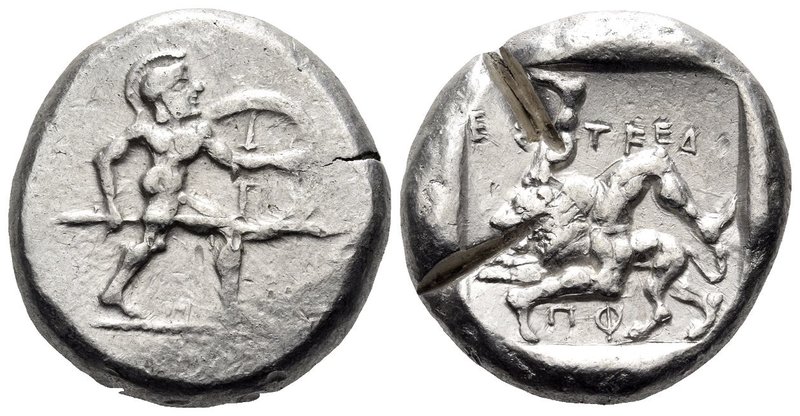 PAMPHYLIA. Aspendos. Circa 465-430 BC. Stater (Silver, 20 mm, 10.94 g, 10 h), c....