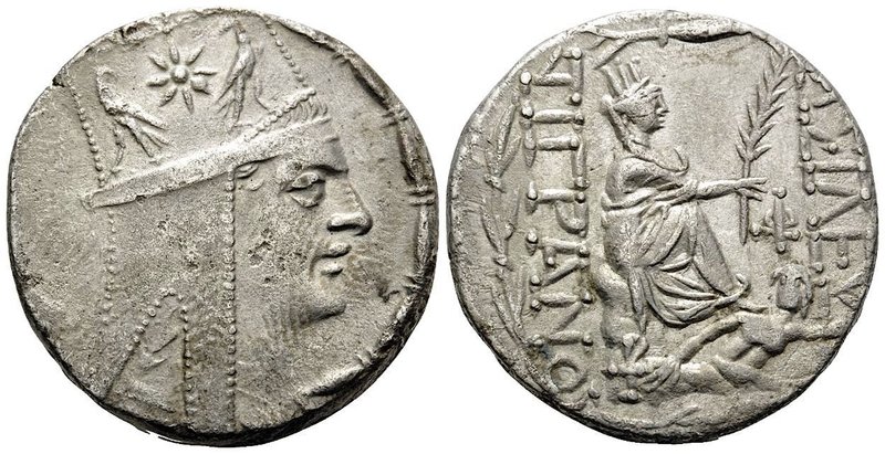 KINGS OF ARMENIA. Tigranes II, 95-56 BC. Tetradrachm (Silver, 25.5 mm, 15.72 g, ...