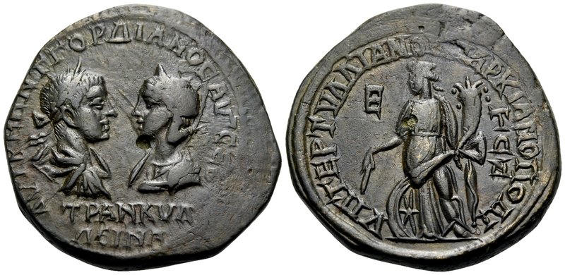 MOESIA INFERIOR. Marcianopolis. Gordian III, with Tranquillina, 238-244. Pentass...