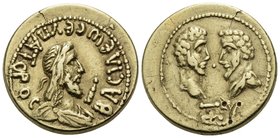 KINGS OF BOSPOROS. Eupator, 154/5-circa 172/3. Stater (Gold, 20 mm, 7.75 g, 12 h), struck under Marcus Aurelius and Lucius Verus, year ΞΥ = 460 = 163-...