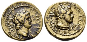 LYDIA. Sardis. Nero, 54-68. (Bronze, 16 mm, 2.72 g, 6 h), Ti. Cl. Mnaseas, Strategos, c. 65. NEPΩN KAICAP Laureate head of Nero right. Rev. EΠI TI MNA...