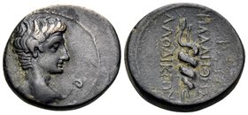 PHRYGIA. Laodicea ad Lycum. Augustus, 27 BC-14 AD. (Bronze, 17 mm, 3.20 g, 12 h), Zeuxis Philalethes, magistrate, c. 15 BC (?). [ΣΕΒΑΣΤΟΣ] Bare head o...
