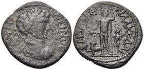 PISIDIA. Amblada. Caracalla, 198-217. Diassarion (Bronze, 23.5 mm, 4.87 g, 7 h), struck to commemorate the alliance ( Omonoia ) between Amblanda and S...