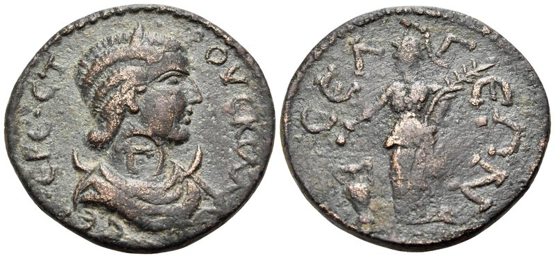 PISIDIA. Selge. Herennia Etruscilla, Augusta, 249-251. Triassarion (Bronze, 25 m...