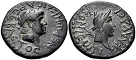 LYCAONIA. Iconium (Claudiconium). Nero, 54-68. (Bronze, 20.5 mm, 4.96 g, 6 h), 62-65. NEPΩN KAICAP CEBACTOC Laureate head of Nero to right. Rev. KΛAYΔ...