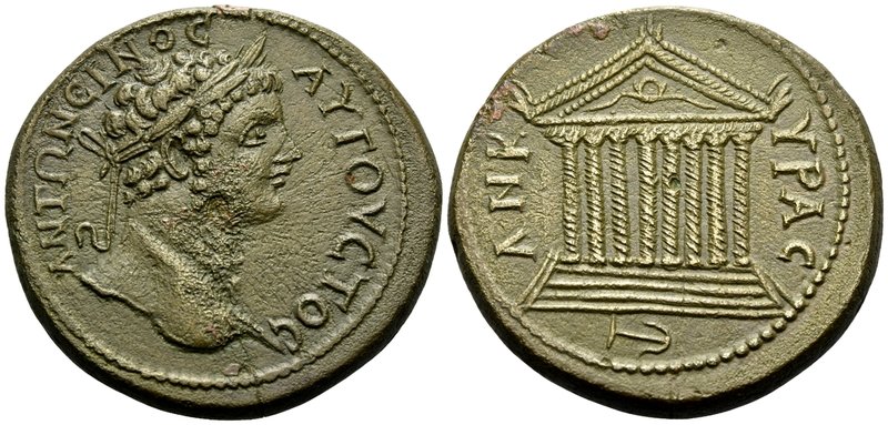 GALATIA. Ancyra. Caracalla, 198 - 217. Tetrassarion (Bronze, 30 mm, 18.93 g, 12 ...