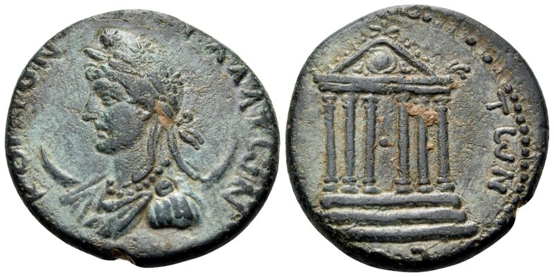 GALATIA. Koinon of Galatia. Time of Galba, 68-69. (Bronze, 21 mm, 6.23 g, 1 h). ...