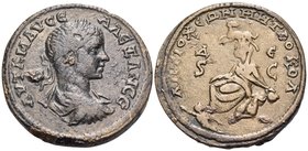 Seleucis and Pieria. Antioch. Severus Alexander, 222-235. 4 Assaria (Bronze, 32 mm, 20.72 g, 11 h). ΑΥΤ K Μ ΑΥ CE AΛEΞAN CE Laureate, draped and cuira...