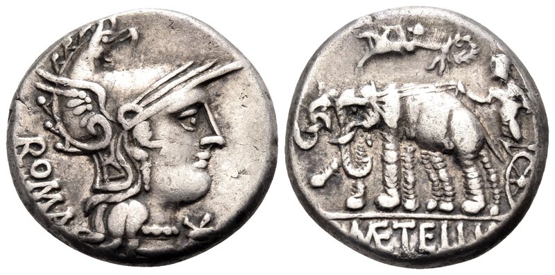 C. Caecilius Metellus Caprarius, 125 BC. Denarius (Silver, 16.5 mm, 3.91 g, 3 h)...