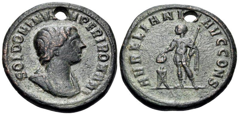 Aurelian, 270-275. As (Bronze, 23.5 mm, 7.50 g, 12 h), Serdica, 7th emission, Ap...